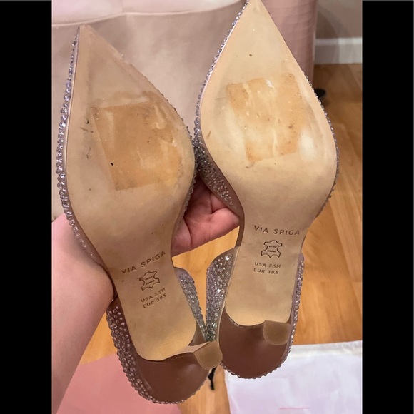 NIB Via Spiga Nude Ondine3 Pumps Size 8.5 - Picture 8 of 16